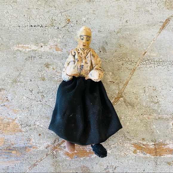 ♥️ Vintage ♥️ Old Primitive Wire Doll - Picture 2 of 8